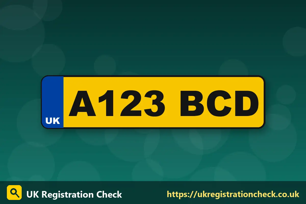 Illustration of a prefix-style UK number plate on a yellow background - driving license provisional uk